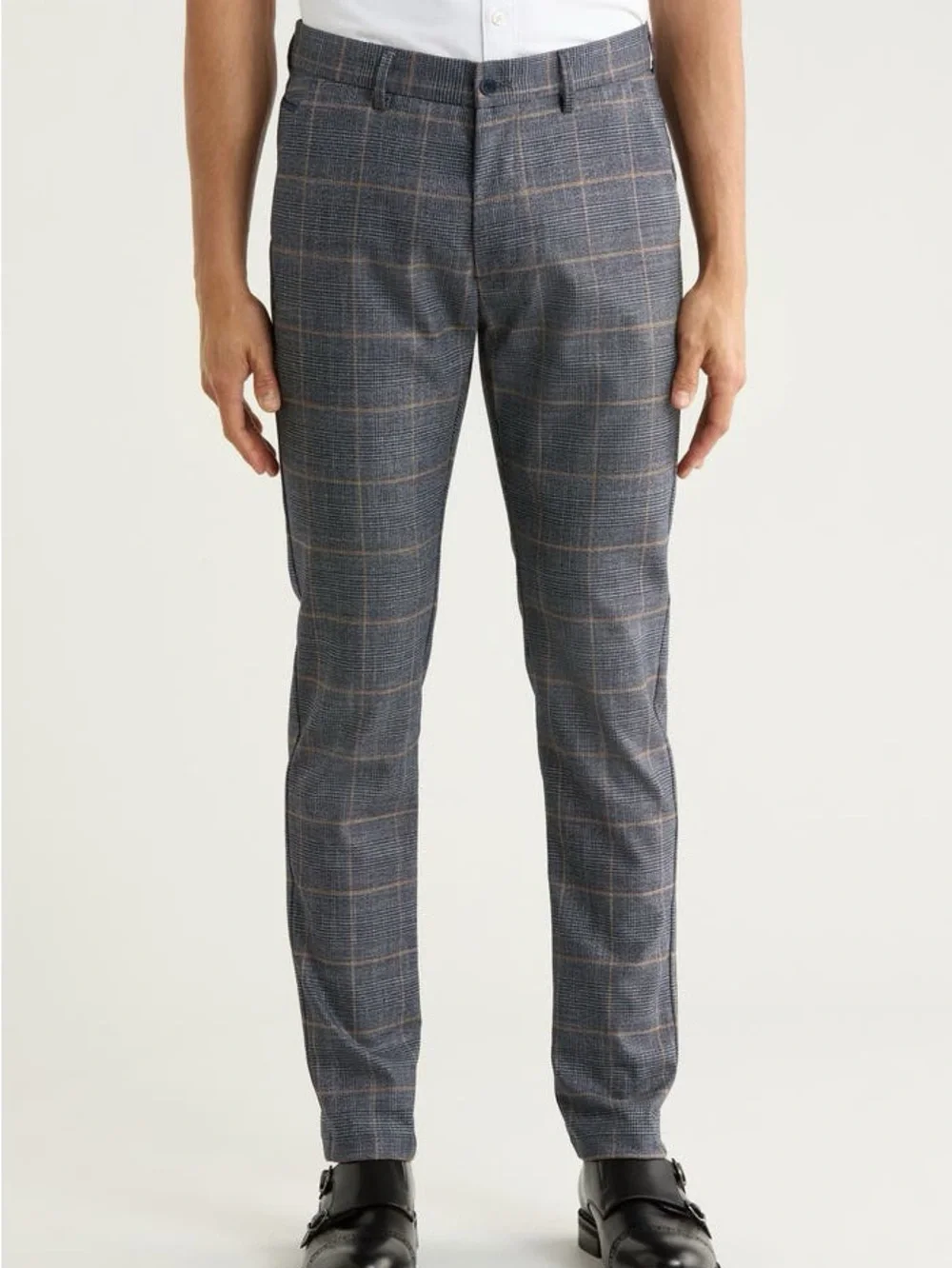 Like New T.R Premium Men’s Plaid Straight Leg Wool Trousers Size 34